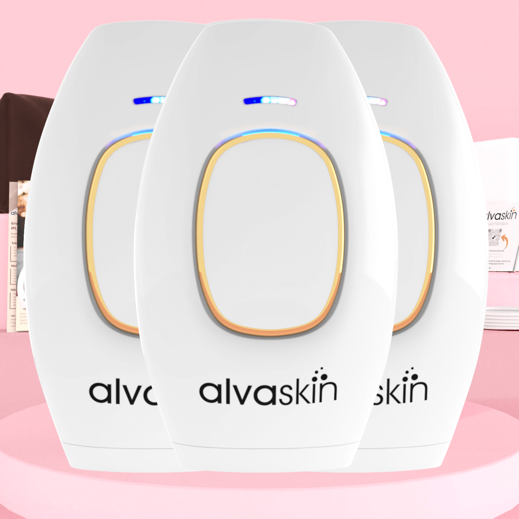 Alvaskin® IPL Hårfjerner 3stk