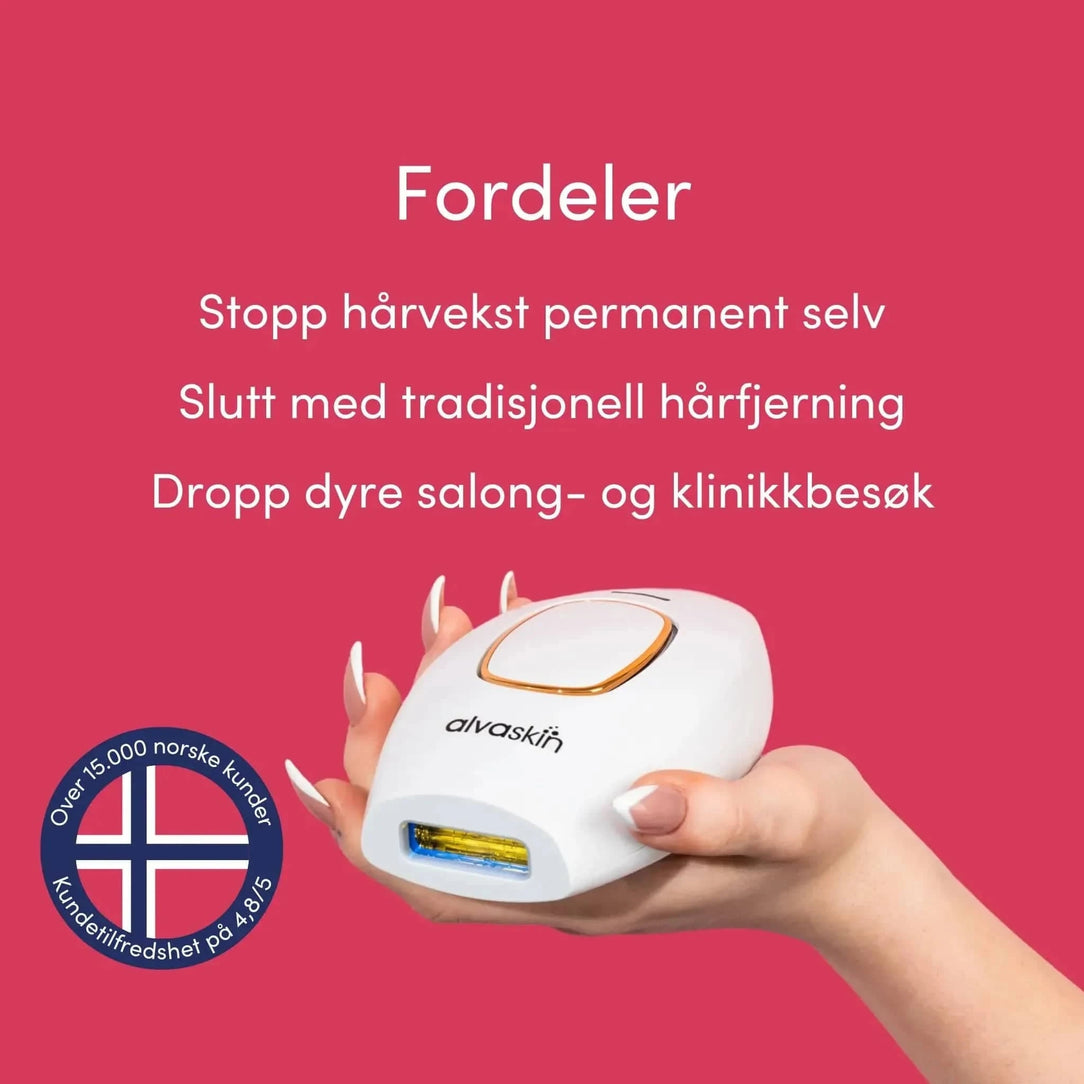 Alvaskin® IPL Hårfjerner 3stk